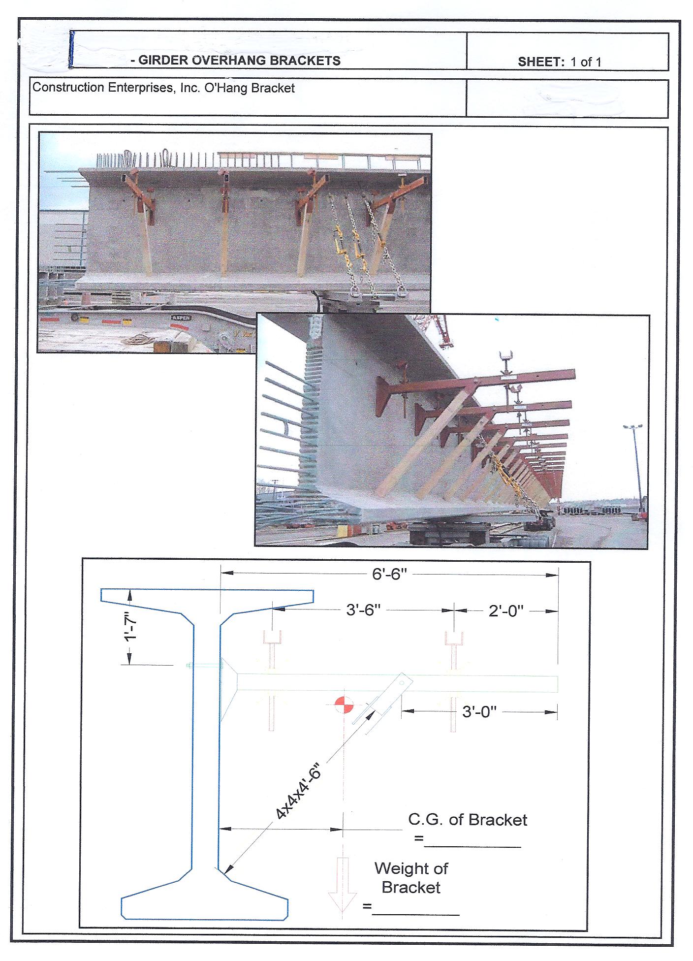 8kip Deep Girder & Wide Overhang Bracket Construction Enterprises Inc